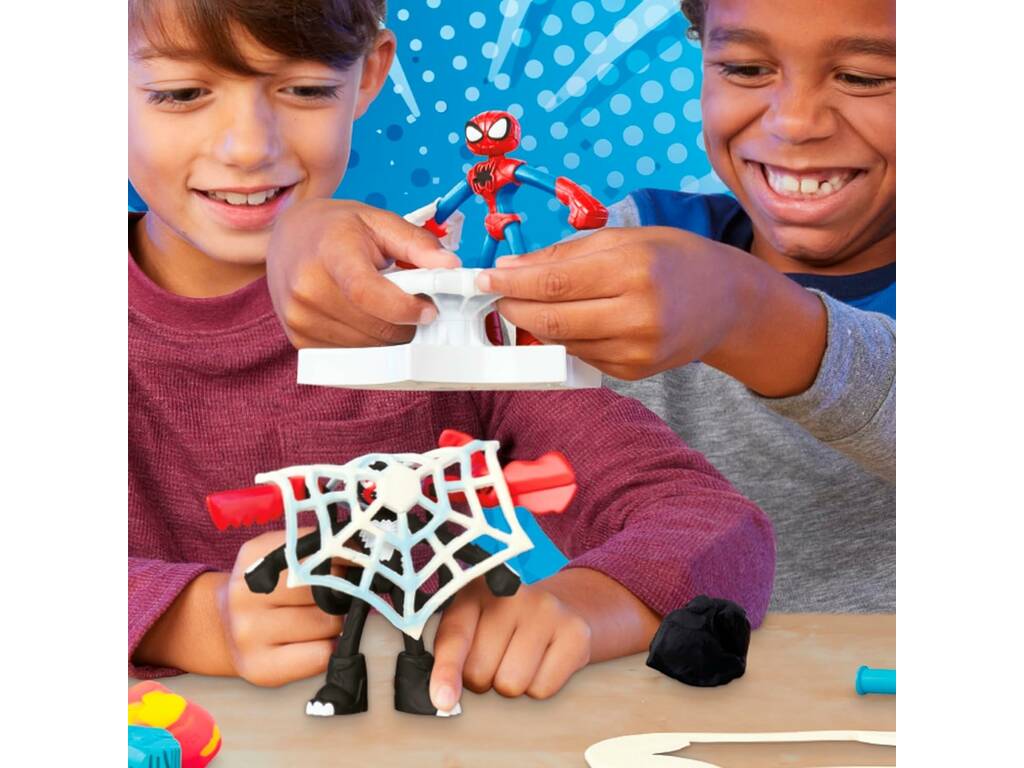 Playdoh Marvel Spiderman Lancia e Prendi