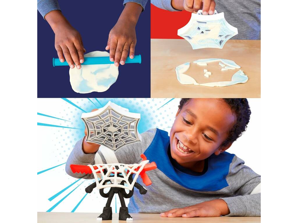 Playdoh Marvel Spiderman Lancia e Prendi