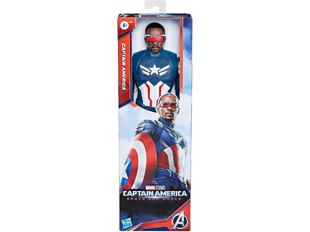 Capitan America Brave New World Figura Titan Hero Series Capitan America