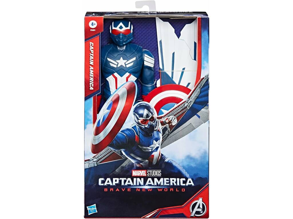 Capitan America Brave New World Figura Titan Hero Series Capitan America
