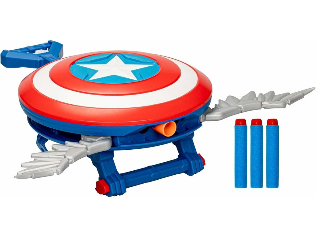 Nerf Capitan America Brave New World Scudo Lanciatore