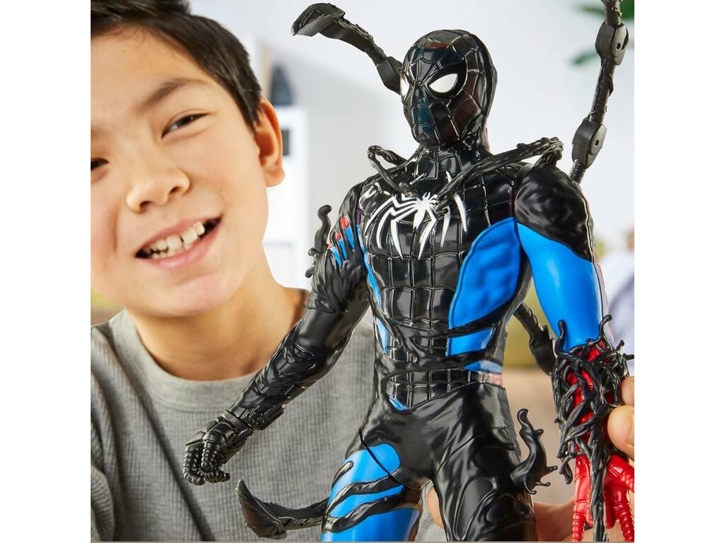 Marvel Spiderman VenomVersus Figura Spiderman Trasformazione Liquida