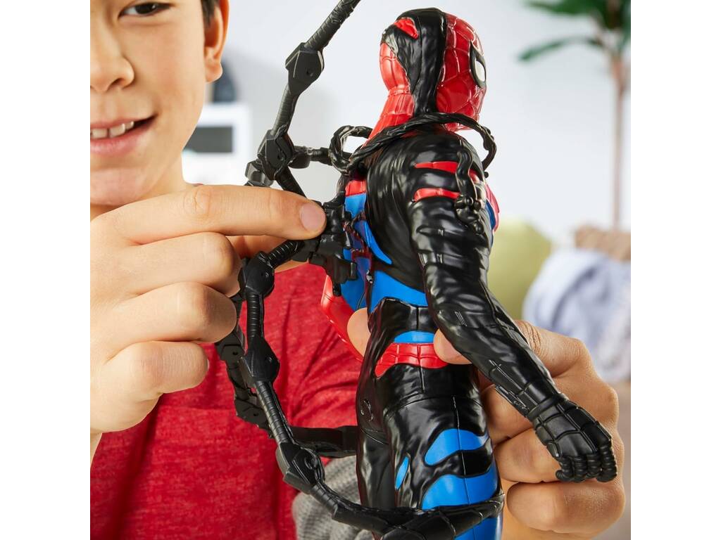 Marvel Spiderman VenomVersus Figura Spiderman Trasformazione Liquida