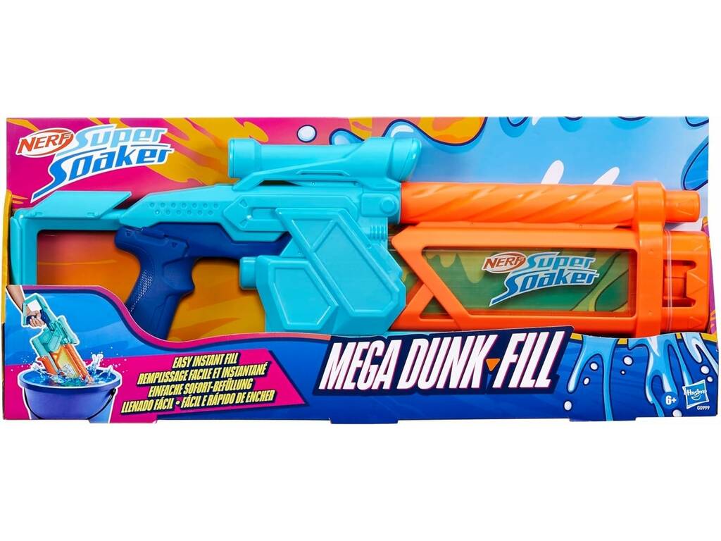 Nerf Super Soaker Lanciatore d'acqua Mega Dunk Fill
