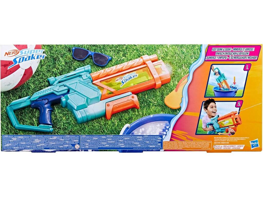Nerf Super Soaker Lanciatore d'acqua Mega Dunk Fill