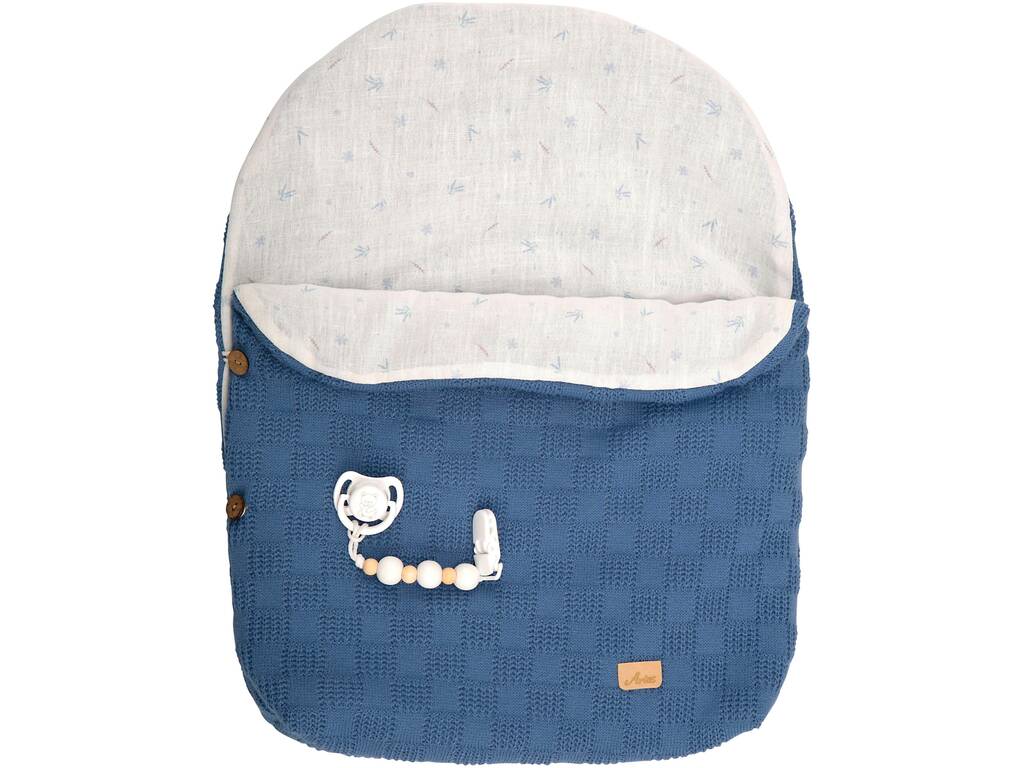 Bambola Reborn Alberto da 40 cm con sacco nanna blu