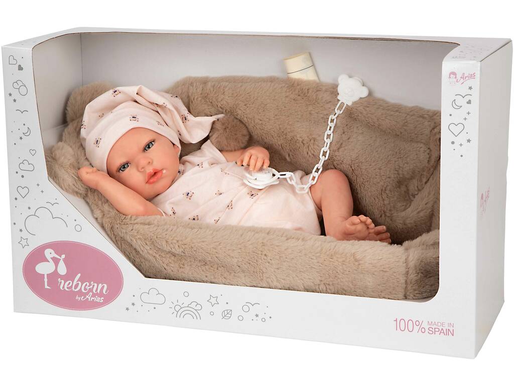 Bambola Reborn Lidia da 40 cm con culla