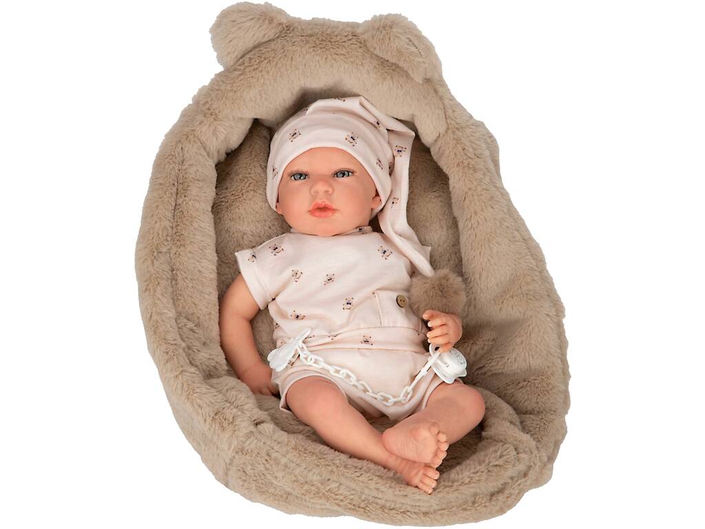 Bambola Reborn Lidia da 40 cm con culla