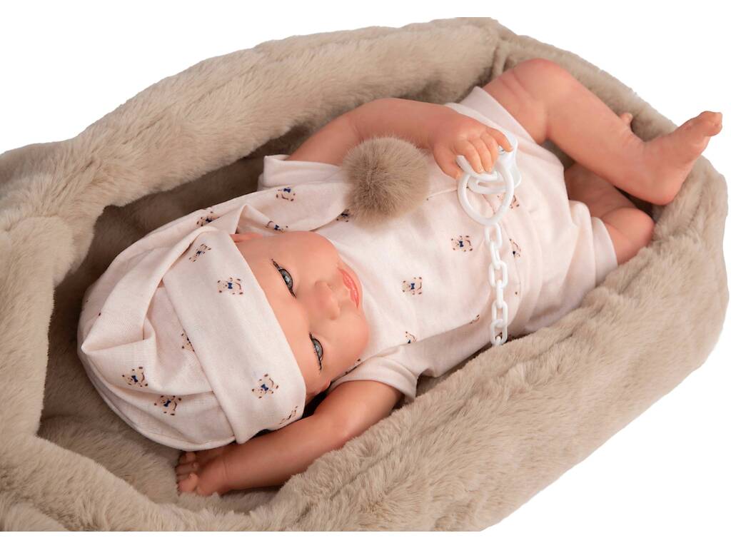 Bambola Reborn Lidia da 40 cm con culla