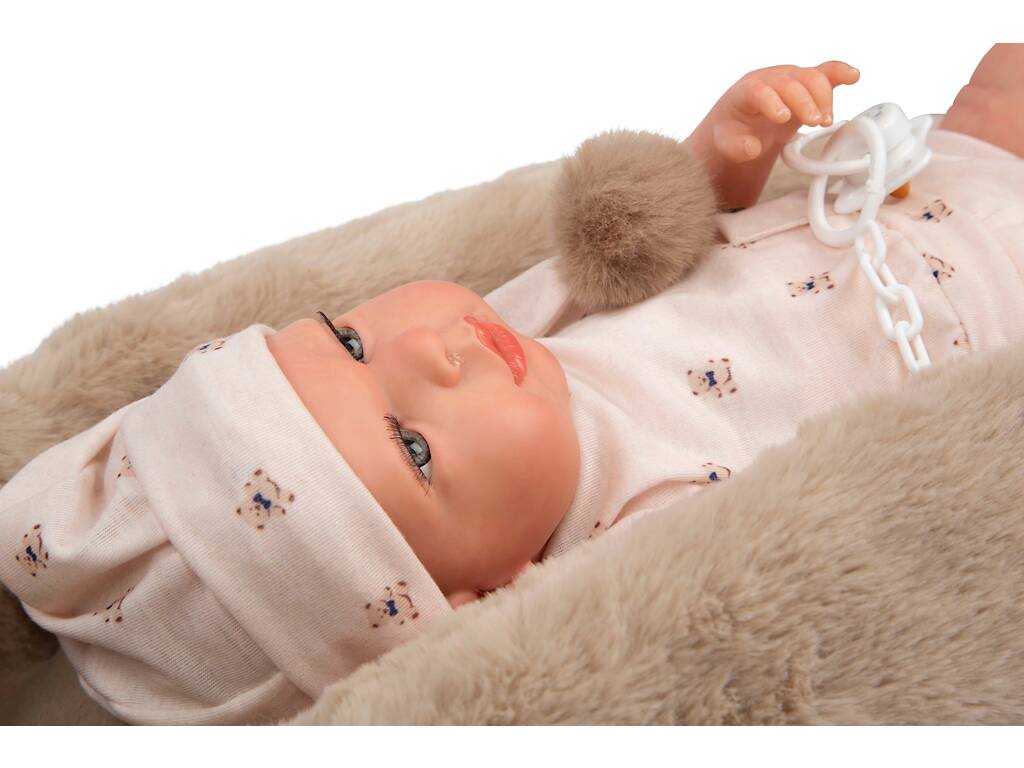 Bambola Reborn Lidia da 40 cm con culla