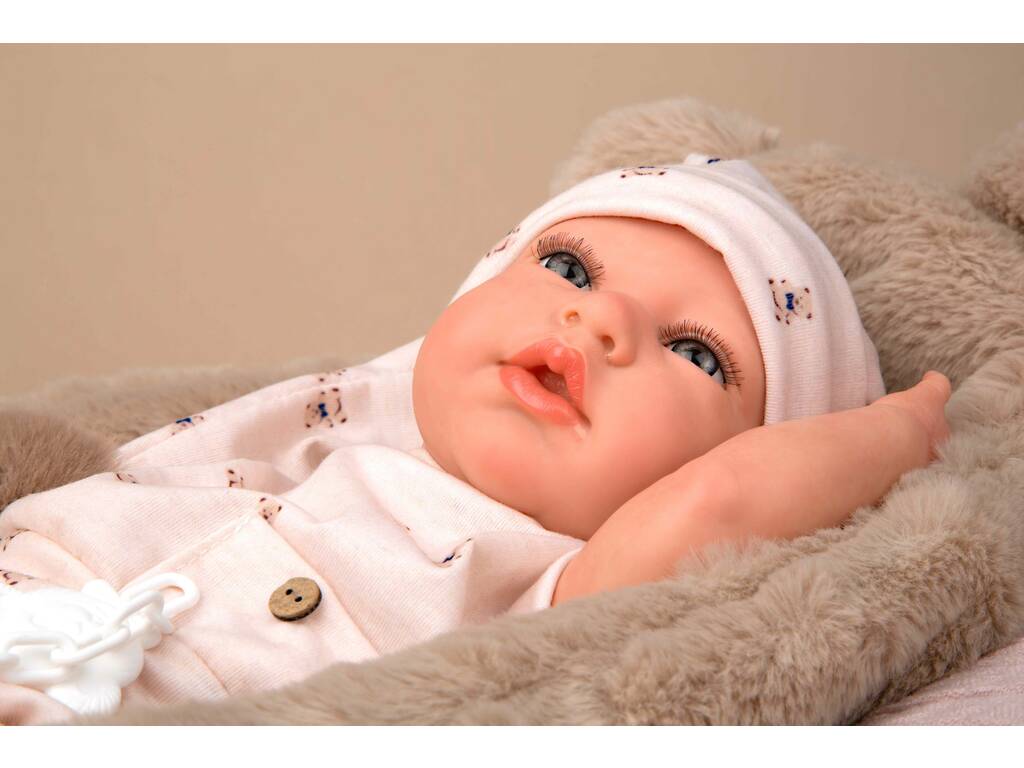 Bambola Reborn Lidia da 40 cm con culla
