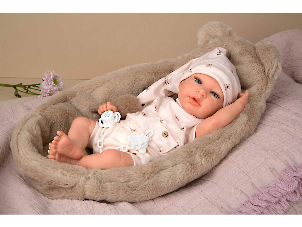 Bambola Reborn Lidia da 40 cm con culla