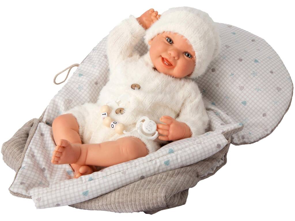 Bambola Reborn Henar da 45 cm con lenzuola