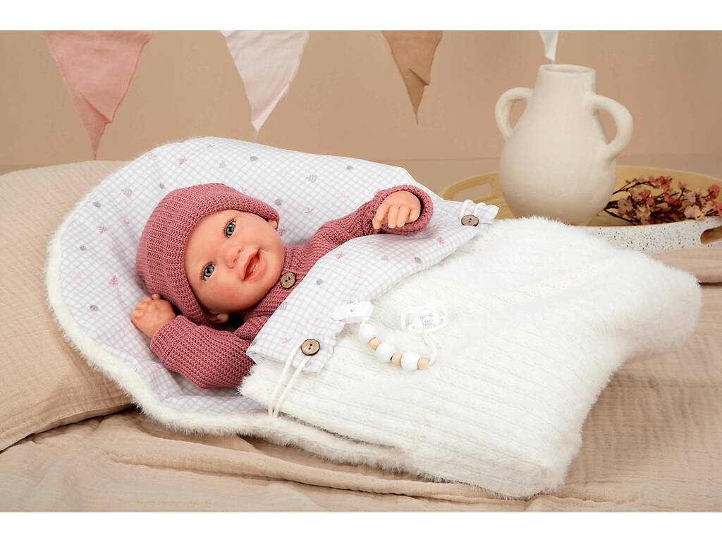 Bambola Bebè Reborn Angelica da 45 cm con copertina