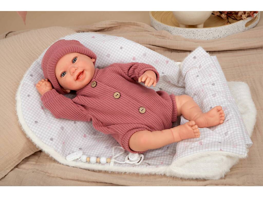 Bambola Bebè Reborn Angelica da 45 cm con copertina