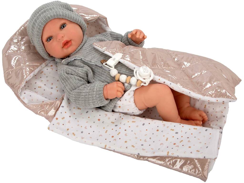 Bambola Bebè Reborn Olivia da 45 cm con copertina