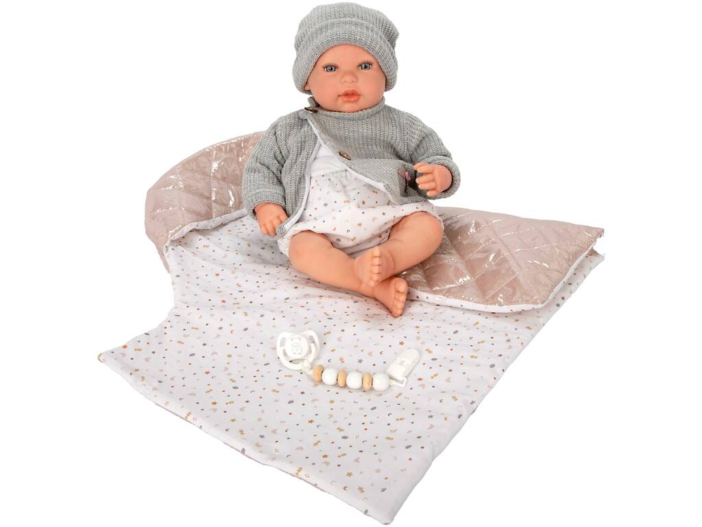 Bambola Bebè Reborn Olivia da 45 cm con copertina