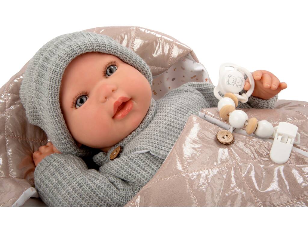 Bambola Bebè Reborn Olivia da 45 cm con copertina