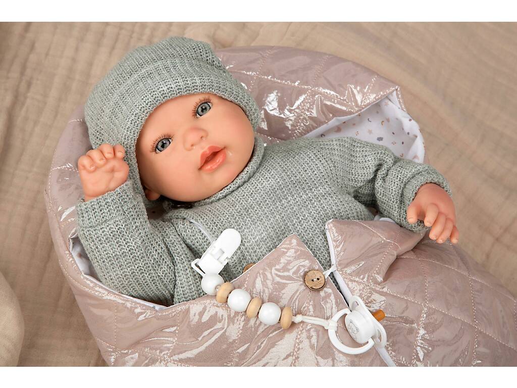 Bambola Bebè Reborn Olivia da 45 cm con copertina