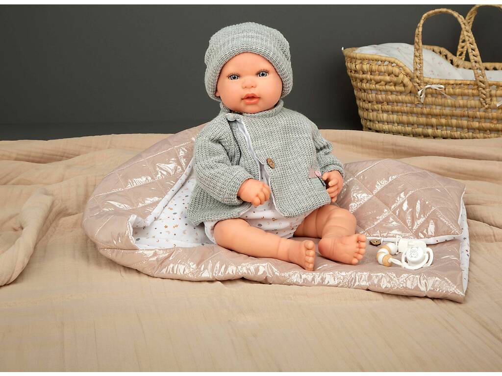 Bambola Bebè Reborn Olivia da 45 cm con copertina