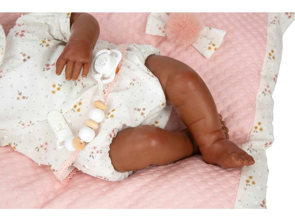 Bambola Reborn Sasha da 45 cm con cuscino