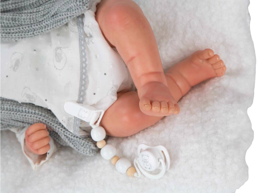 Bambola Reborn Daniela da 45 cm con cuscino