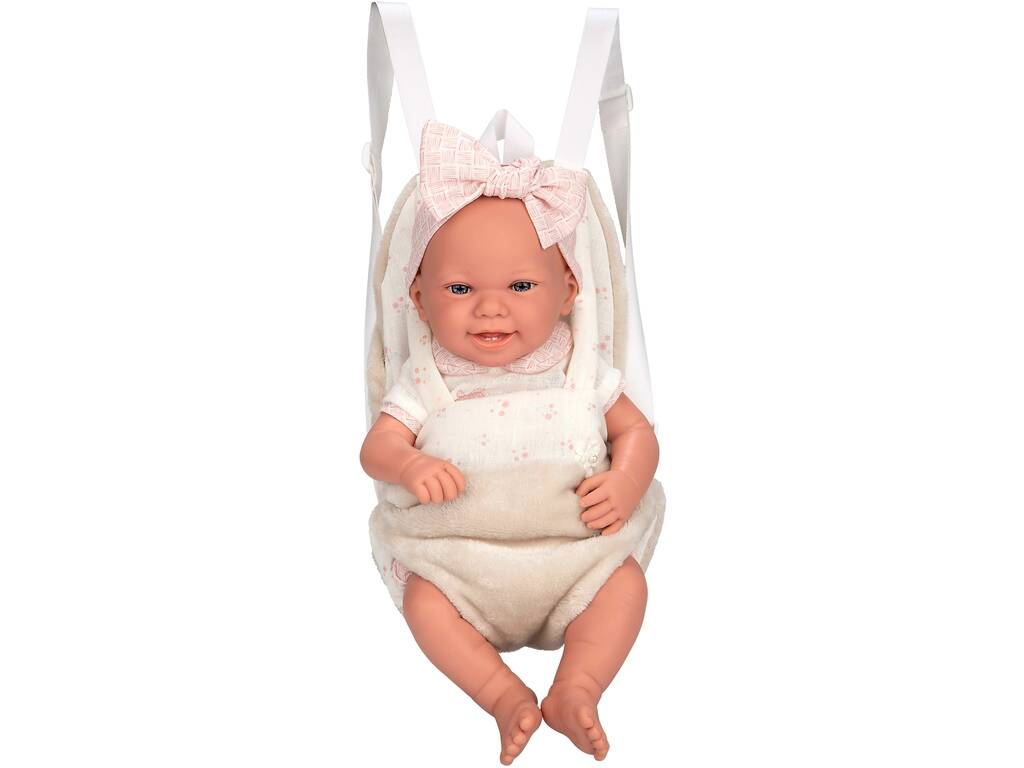 Marsupio beige per bambole da 40-45 cm
