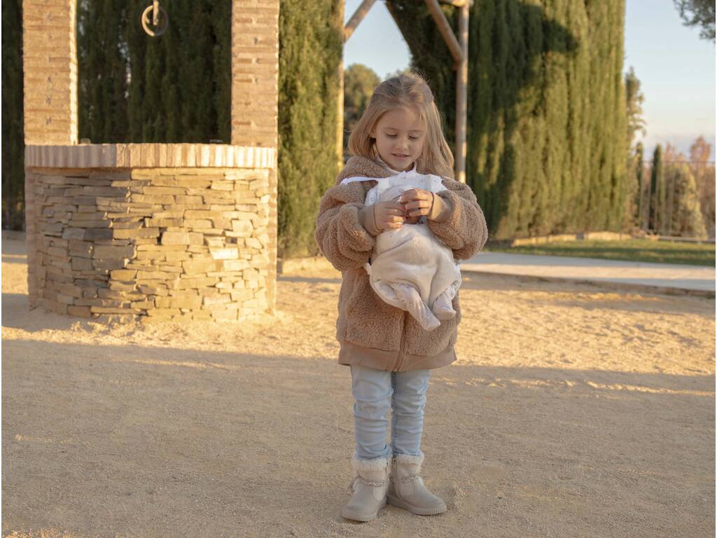 Marsupio beige per bambole da 40-45 cm