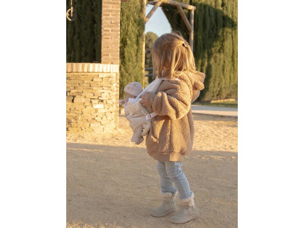 Marsupio beige per bambole da 40-45 cm