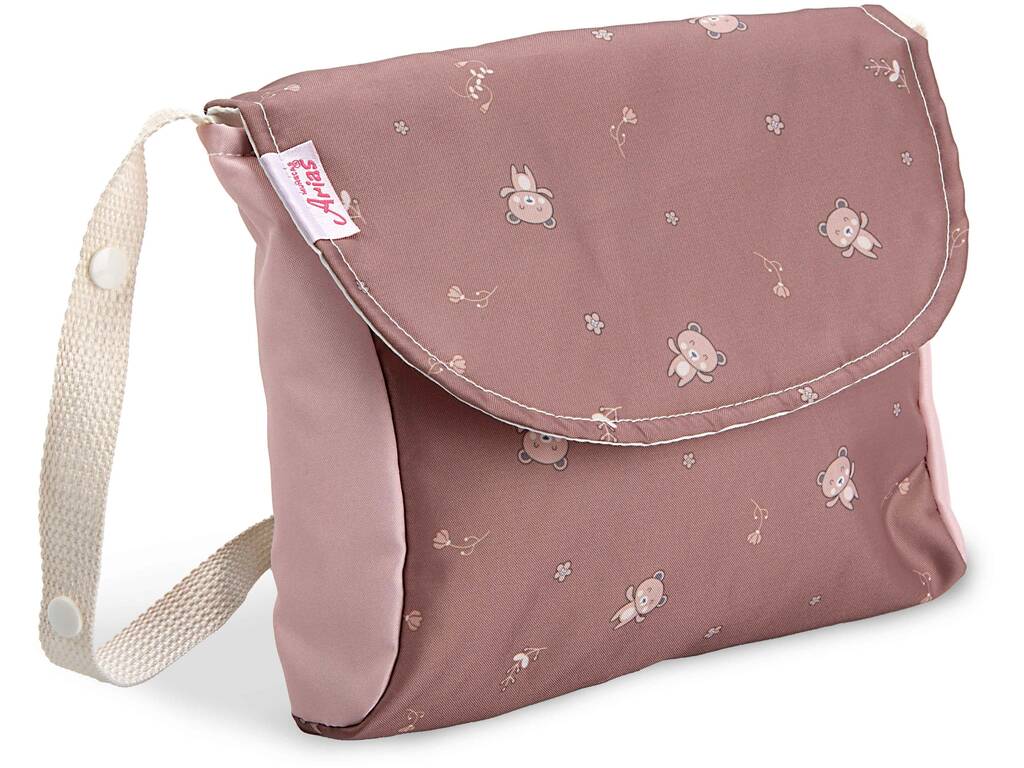 Passeggino per bambole con capottina Bear con borsa