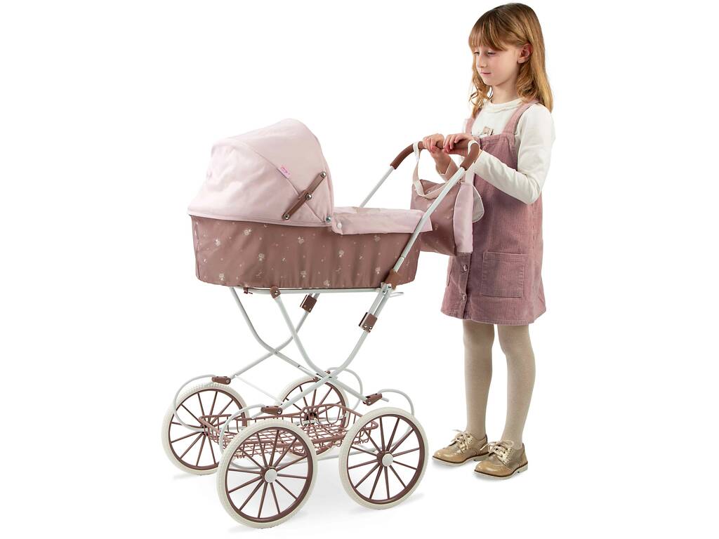 Passeggino per bambole con capottina Bear con borsa