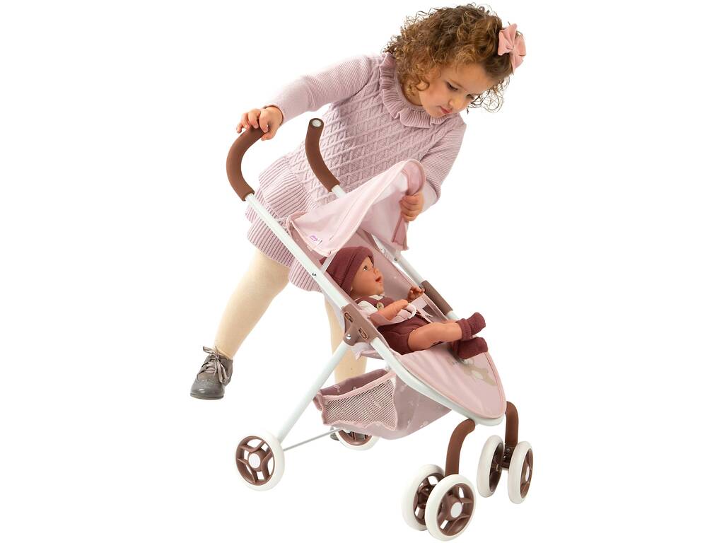 Passeggino per bambole con capottina Bear