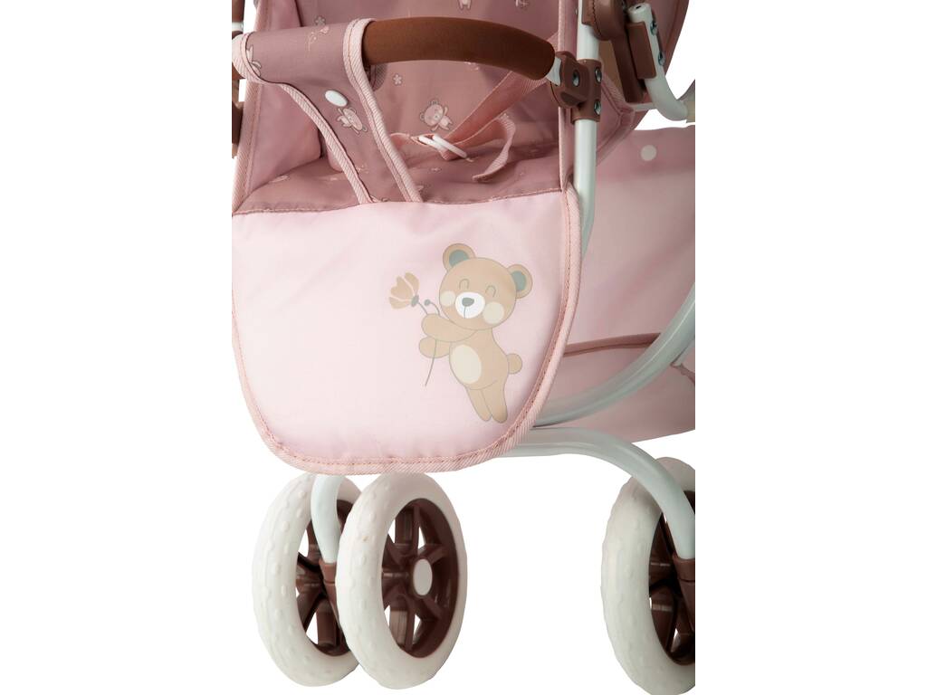 Passeggino per bambole Sedia Gemellare Bear con borsa