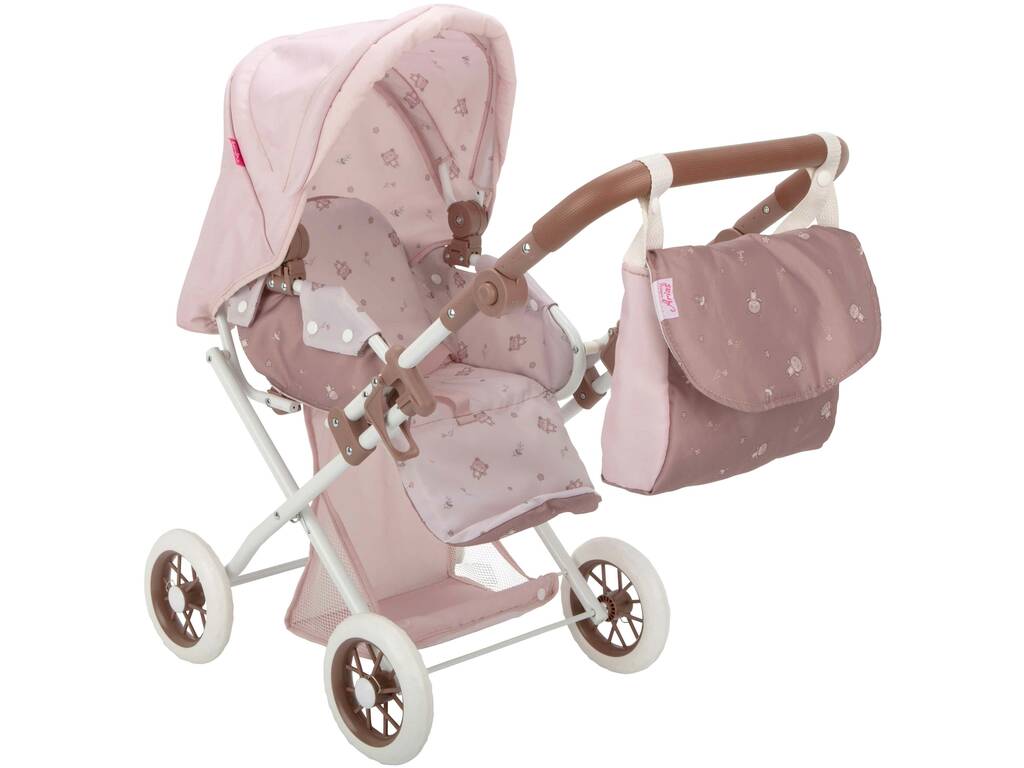 Passeggino per bambole con capottina Bear