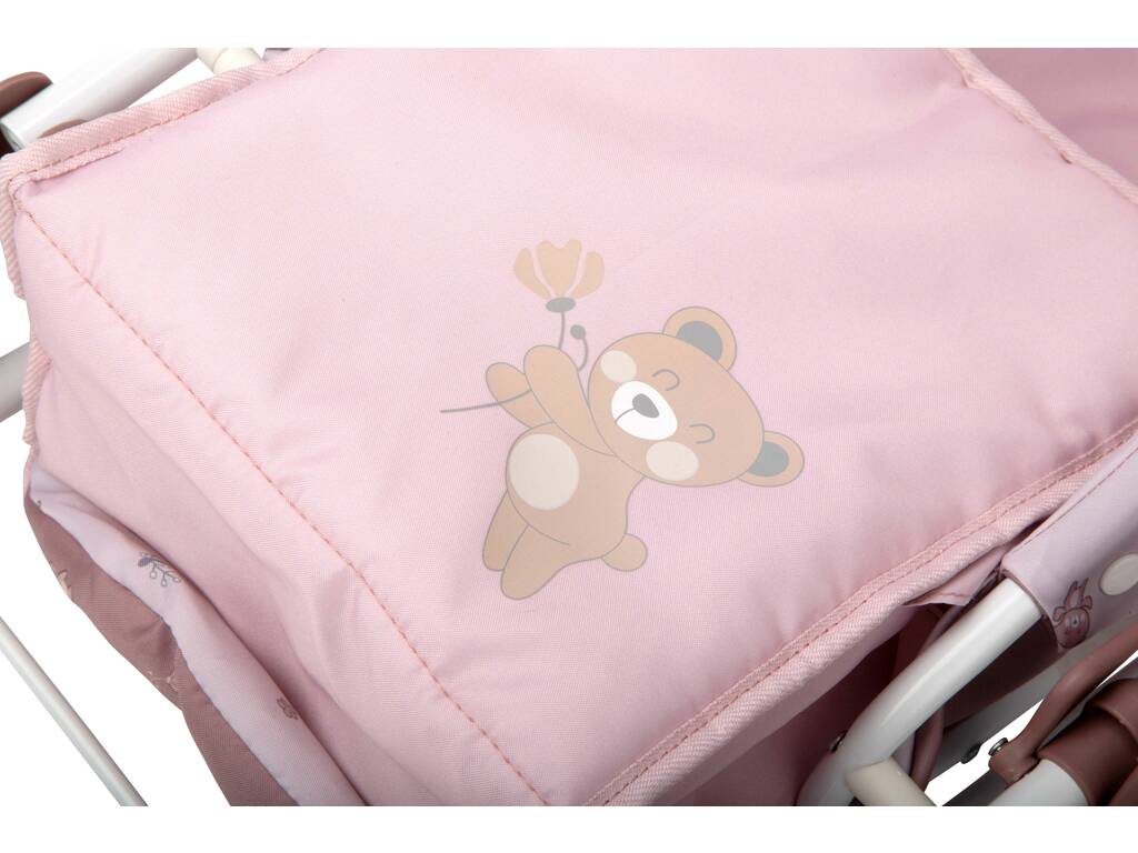 Passeggino per bambole con capottina Bear