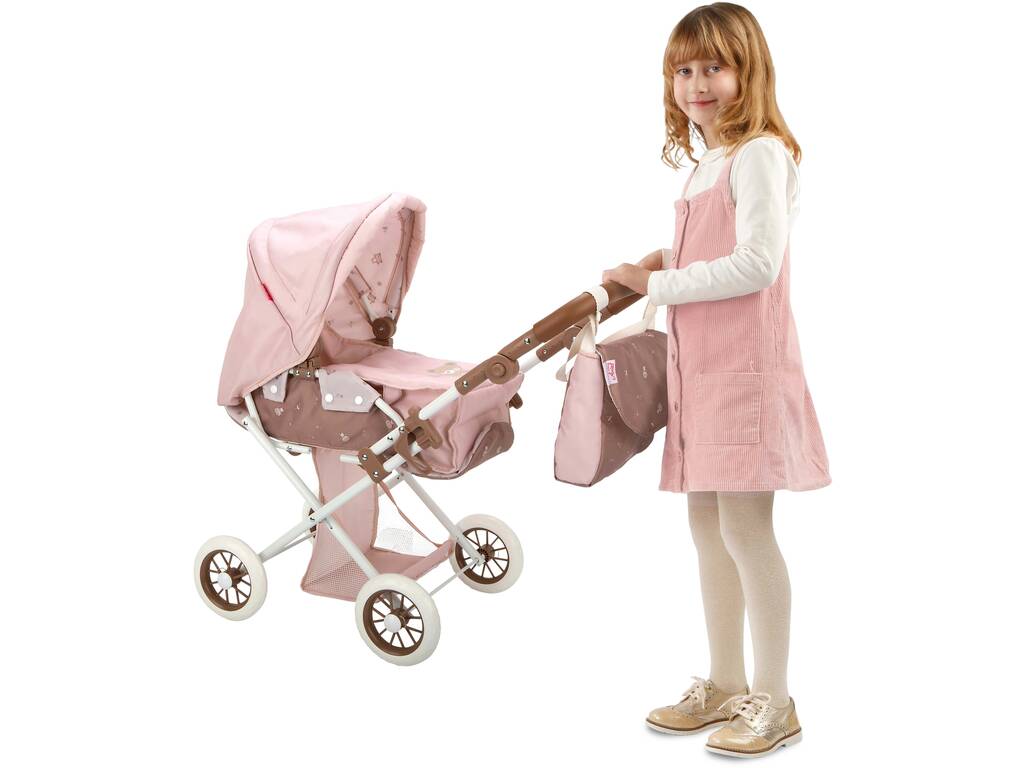 Passeggino per bambole con capottina Bear