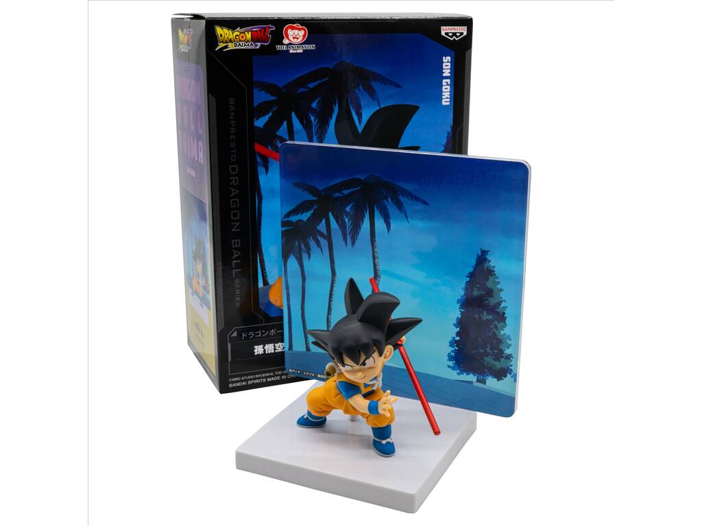 Dragon Ball Daima Figura di Son Goku con pannello da 14 cm