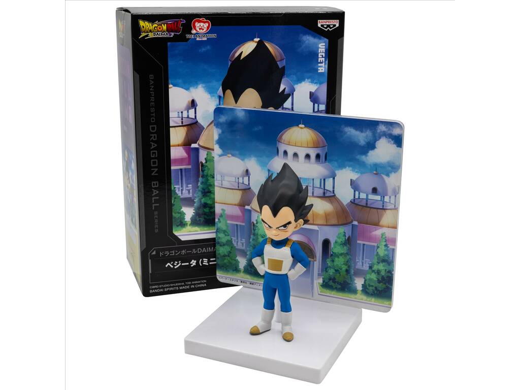 Dragon Ball Daima Figurine Vegeta 14 cm avec panneau