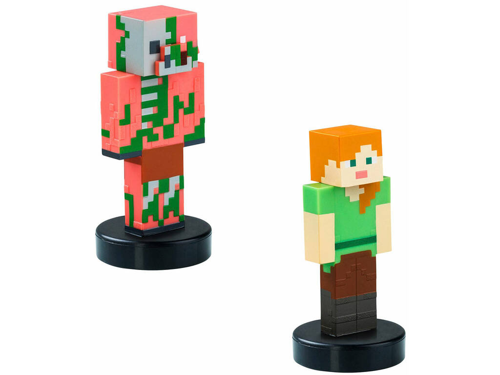 Minecraft Pack di 2 figurine con timbro