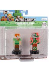 Minecraft 2 paquets de figurines estampillées