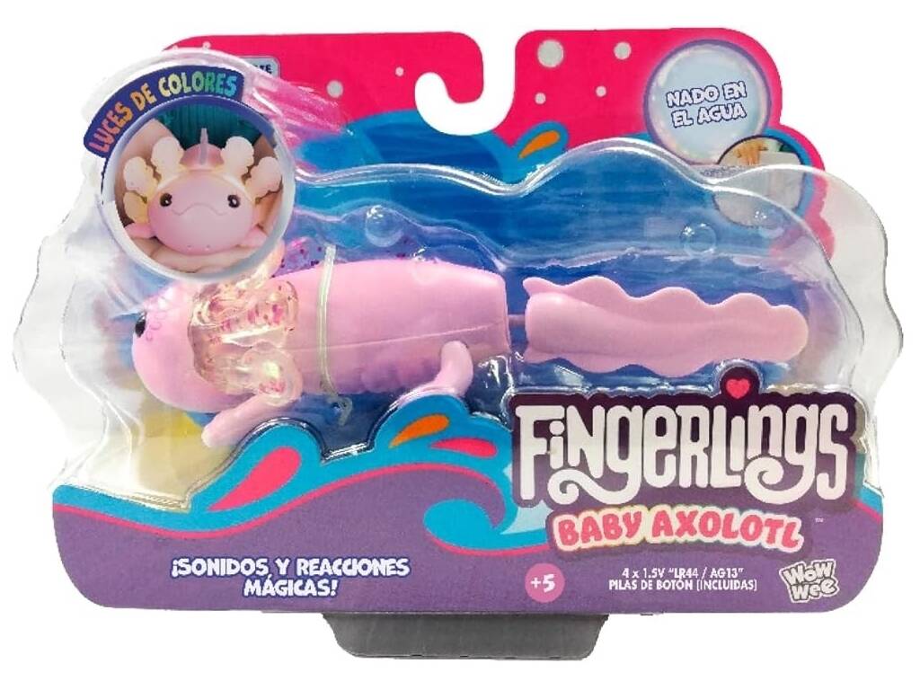 Fingerlings Cucciolo Bebè Axolotl Alix Nuotatore