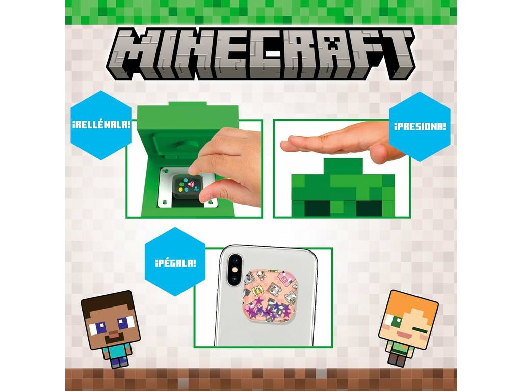Minecraft Cria os Teus Autocolantes 3D