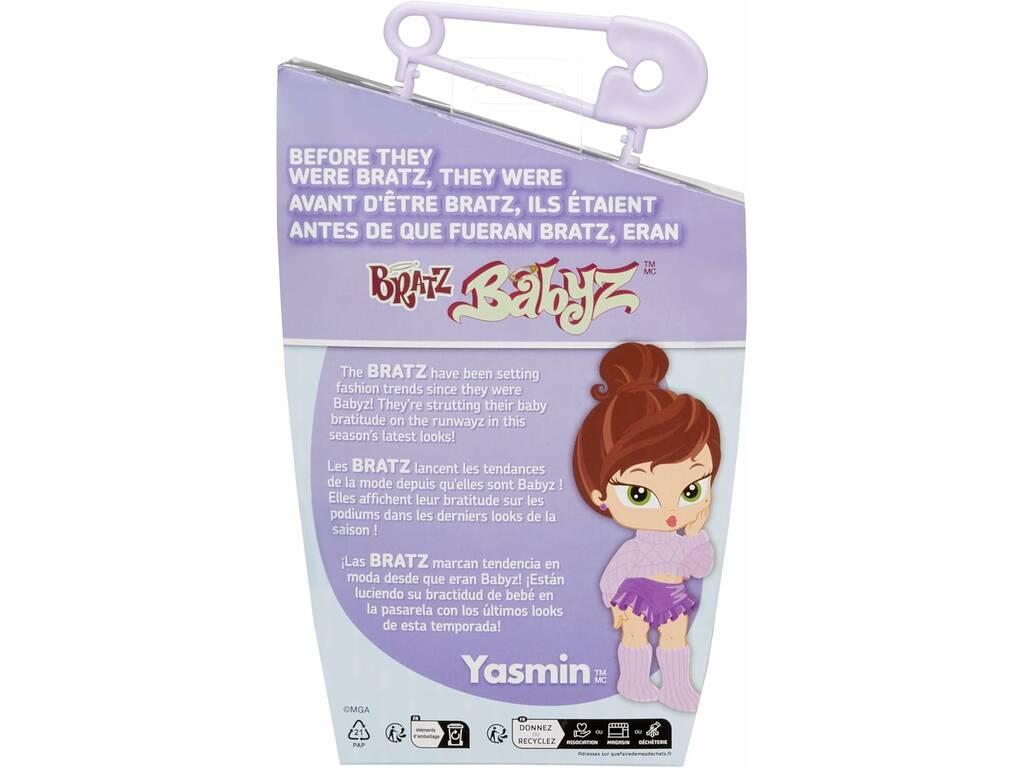 Bratz Babyz Runwayz Bambola Yasmin con accessori