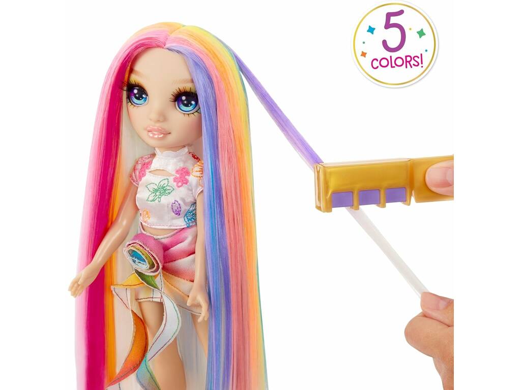 Rainbow High Hair Chalk & Style Bambola Amaya Rainr