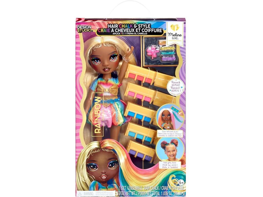 Rainbow High Hair Chalk & Style Bambola Meline Gold