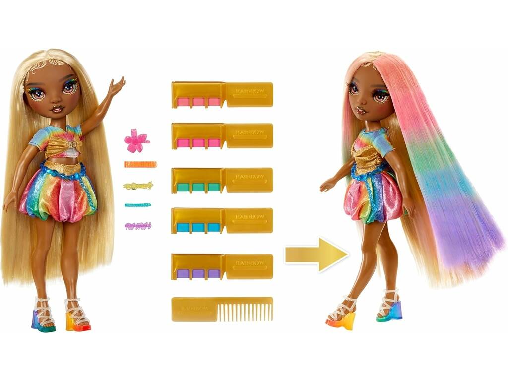 Rainbow High Hair Chalk & Style Bambola Meline Gold