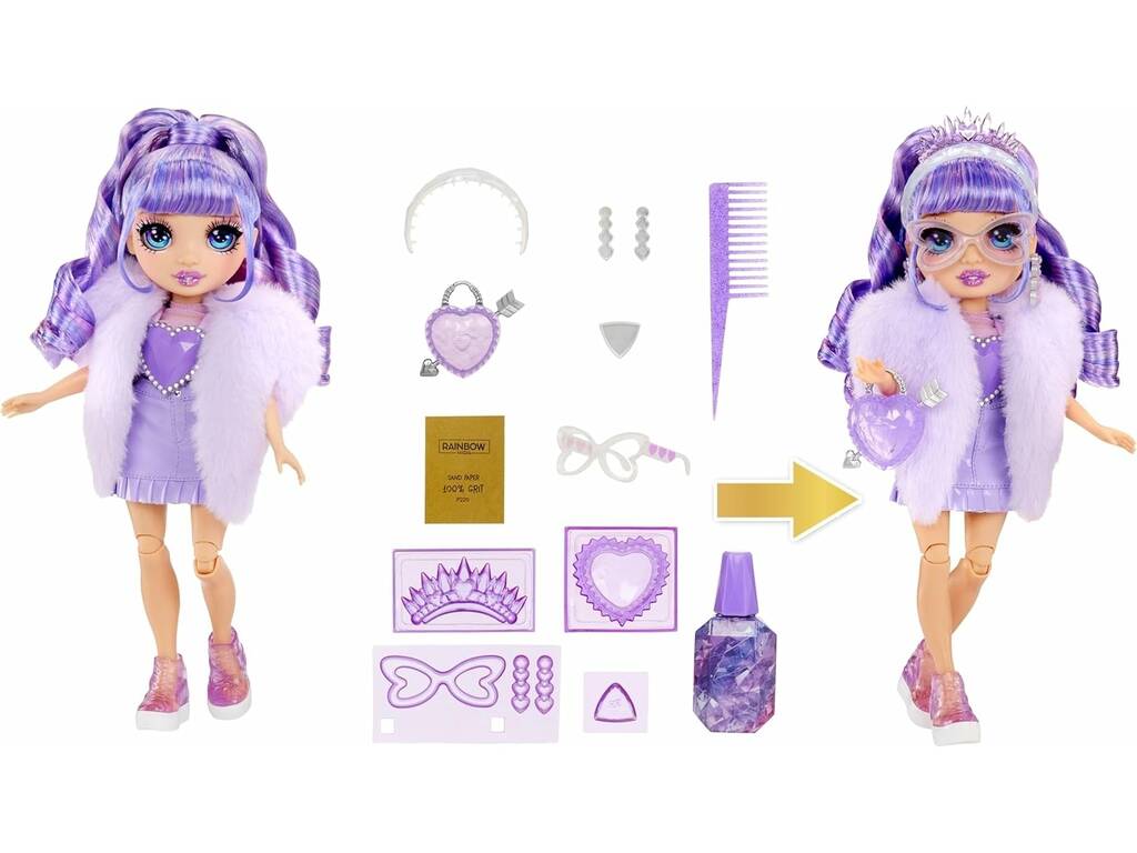 Rainbow High Crystal Bambola Fashion Violet