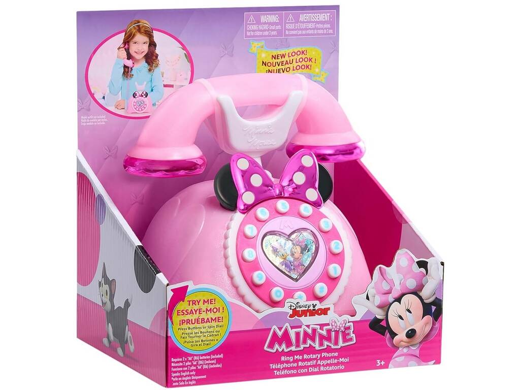 Disney Junior Minnie Téléphone à cadran rotatif