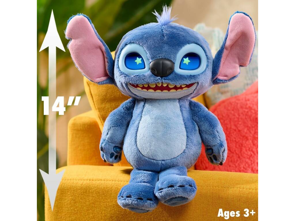 Disney Stich Pupazzo interattivo Molti stati d'animo da 30 cm con suoni ed effetti