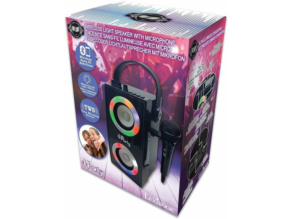 IParty Altoparlante Luminoso Bluetooth con Microfono